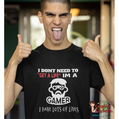 gamer get a life lots of lives ts4611